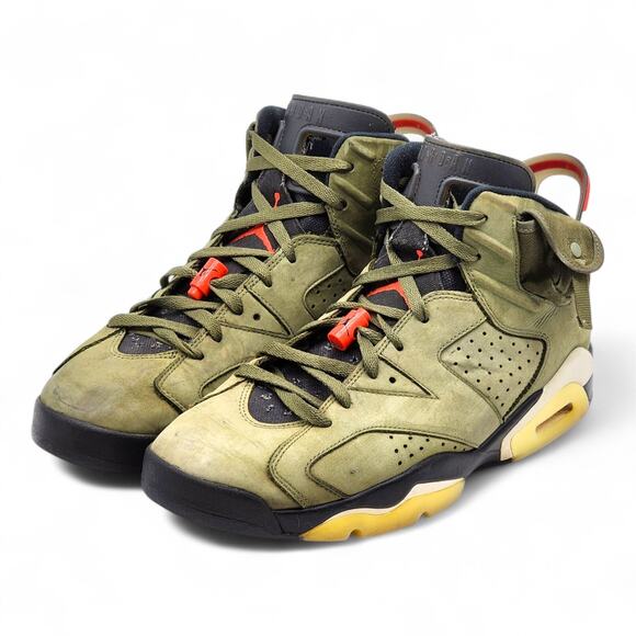 Jordan Other - Jordan 6 Retro x Travis Scott Cactus Jack Olive CN1084-200 US 12 EU 46 preowned
